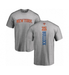 Basketball New York Knicks #25 Reggie Bullock Ash Backer T-Shirt