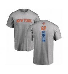 Basketball New York Knicks #67 Taj Gibson Ash Backer T-Shirt
