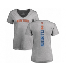 Basketball Women's New York Knicks #2 Wayne Ellington Ash Backer T-Shirt