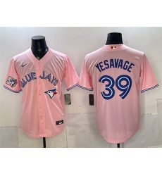 Men's Toronto Blue Jays #39 Trey Yesavage Pink 50 Seasons Stitched Baseball Jersey