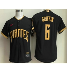 Youth Pittsburgh Pirates #6 Konnor Griffin Black 2026 City Connect Stadium Jersey