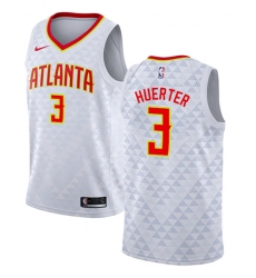 Women's Nike Atlanta Hawks #3 Kevin Huerter Swingman White NBA Jersey - Association Edition