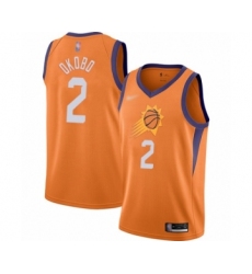 Men's Phoenix Suns #2 Elie Okobo Authentic Orange Finished Basketball Jersey - Statement Edition