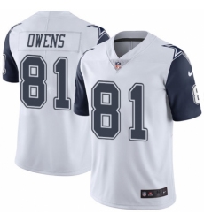 Men's Nike Dallas Cowboys #81 Terrell Owens Limited White Rush Vapor Untouchable NFL Jersey