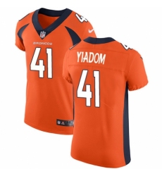 Men's Nike Denver Broncos #41 Isaac Yiadom Orange Team Color Vapor Untouchable Elite Player NFL Jersey