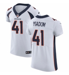 Men's Nike Denver Broncos #41 Isaac Yiadom White Vapor Untouchable Elite Player NFL Jersey