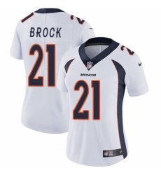 Women's Nike Denver Broncos #21 Tramaine Brock White Vapor Untouchable Limited Player NFL Jersey