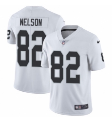 Men's Nike Oakland Raiders #82 Jordy Nelson White Vapor Untouchable Limited Player NFL Jersey