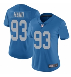 Women's Nike Detroit Lions #93 Da'Shawn Hand Blue Alternate Vapor Untouchable Elite Player NFL Jersey