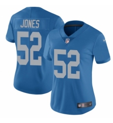 Women's Nike Detroit Lions #52 Christian Jones Blue Alternate Vapor Untouchable Limited Player NFL Jersey