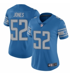 Women's Nike Detroit Lions #52 Christian Jones Blue Team Color Vapor Untouchable Elite Player NFL Jersey