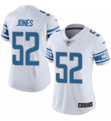 Women's Nike Detroit Lions #52 Christian Jones White Vapor Untouchable Limited Player NFL Jersey