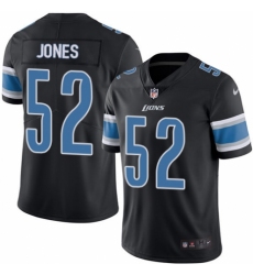 Youth Nike Detroit Lions #52 Christian Jones Limited Black Rush Vapor Untouchable NFL Jersey