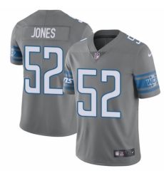 Youth Nike Detroit Lions #52 Christian Jones Limited Steel Rush Vapor Untouchable NFL Jersey