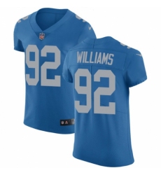 Men's Nike Detroit Lions #92 Sylvester Williams Blue Alternate Vapor Untouchable Elite Player NFL Jersey