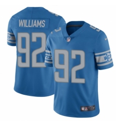 Men's Nike Detroit Lions #92 Sylvester Williams Blue Team Color Vapor Untouchable Limited Player NFL Jersey