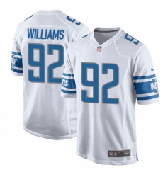 Men's Nike Detroit Lions #92 Sylvester Williams Game White NFL Jersey