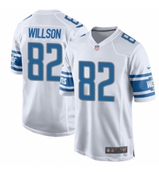 Men's Nike Detroit Lions #82 Luke Willson Game White NFL Jersey