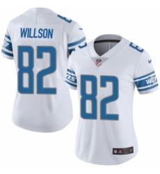 Women's Nike Detroit Lions #82 Luke Willson White Vapor Untouchable Limited Player NFL Jersey