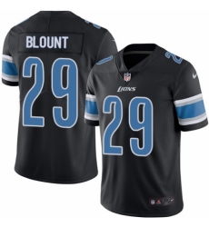 Men's Nike Detroit Lions #29 LeGarrette Blount Elite Black Rush Vapor Untouchable NFL Jersey
