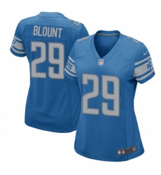 Women's Nike Detroit Lions #29 LeGarrette Blount Game Blue Team Color NFL Jersey