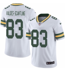 Men's Nike Green Bay Packers #83 Marquez Valdes-Scantling White Vapor Untouchable Limited Player NFL Jersey