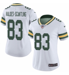 Women's Nike Green Bay Packers #83 Marquez Valdes-Scantling White Vapor Untouchable Elite Player NFL Jersey