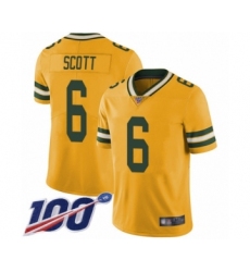 Men's Green Bay Packers #6 JK Scott Limited Gold Rush Vapor Untouchable 100th Season Football Jersey
