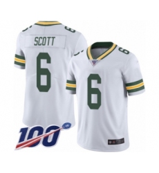 Men's Green Bay Packers #6 JK Scott White Vapor Untouchable Limited Player 100th Season Football Jersey