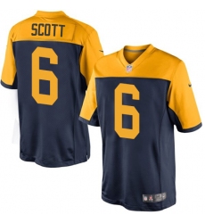 Men's Nike Green Bay Packers #6 JK Scott Limited Navy Blue Alternate NFL Jersey