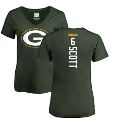 NFL Women's Nike Green Bay Packers #6 JK Scott Green Backer T-Shirt