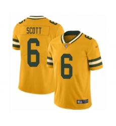 Women's Green Bay Packers #6 JK Scott Limited Gold Inverted Legend Football Jersey