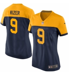 Women's Nike Green Bay Packers #9 DeShone Kizer Game Navy Blue Alternate NFL Jersey