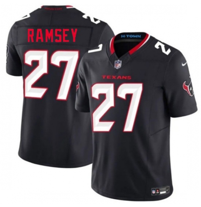 Men's Houston Texans #27 Kamari Ramsey Navy 2nd Alternate 2026 F.U.S.E. Vapor Limited Football Stitched Jersey