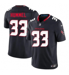 Men's Houston Texans #33 Jake Hummel Navy 2nd Alternate 2026 F.U.S.E. Vapor Limited Football Stitched Jersey
