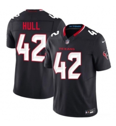 Men's Houston Texans #42 Evan Hull Navy 2nd Alternate 2026 F.U.S.E. Vapor Limited Football Stitched Jersey
