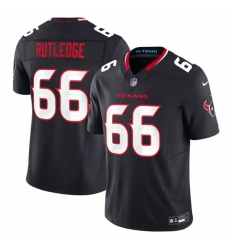 Men's Houston Texans #66 Keylan Rutledge Navy 2nd Alternate 2026 F.U.S.E. Vapor Limited Football Stitched Jersey