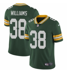 Men's Nike Green Bay Packers #38 Tramon Williams Green Team Color Vapor Untouchable Limited Player NFL Jersey