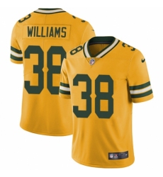 Men's Nike Green Bay Packers #38 Tramon Williams Limited Gold Rush Vapor Untouchable NFL Jersey