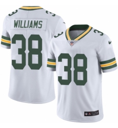 Men's Nike Green Bay Packers #38 Tramon Williams White Vapor Untouchable Limited Player NFL Jersey