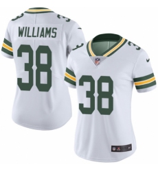Women's Nike Green Bay Packers #38 Tramon Williams White Vapor Untouchable Limited Player NFL Jersey