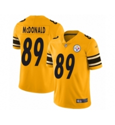 Women's Green Bay Packers #42 Oren Burks Limited Gold Inverted Legend Football Jersey