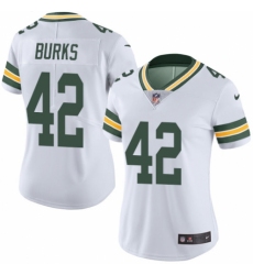Women's Nike Green Bay Packers #42 Oren Burks White Vapor Untouchable Elite Player NFL Jersey