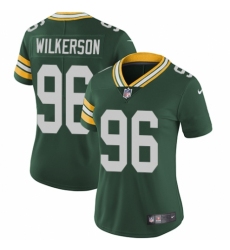 Women's Nike Green Bay Packers #96 Muhammad Wilkerson Green Team Color Vapor Untouchable Elite Player NFL Jersey
