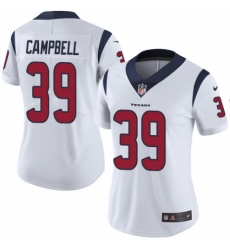 Women's Nike Houston Texans #39 Ibraheim Campbell White Vapor Untouchable Elite Player NFL Jersey