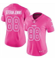 Women's Nike Jacksonville Jaguars #88 Austin Seferian-Jenkins Limited Pink Rush Fashion NFL Jersey