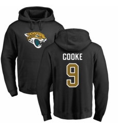 NFL Nike Jacksonville Jaguars #9 Logan Cooke Black Name & Number Logo Pullover Hoodie