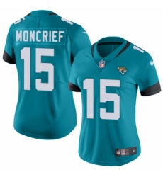 Women's Nike Jacksonville Jaguars #15 Donte Moncrief Black Alternate Vapor Untouchable Elite Player NFL Jersey
