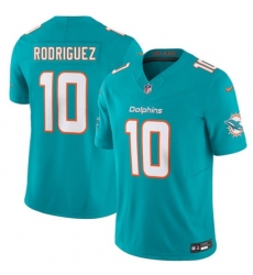 Men's Miami Dolphins #10 Jacob Rodriguez Aqua 2026 Draft F.U.S.E. Vapor Limited Football Stitched Jersey