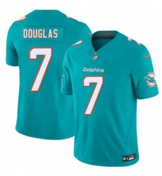 Men's Miami Dolphins #7 Caleb Douglas Aqua 2026 Draft F.U.S.E. Vapor Limited Football Stitched Jersey